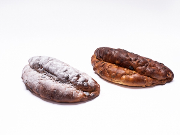 Halve weihnachtsstol met spijs