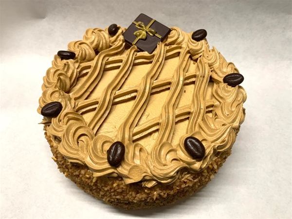 Schuimtaartje met mokkacreme